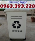 Hình ảnh: Thùng rác HDPE nắp kín, thùng rác nhựa 60L, thùng rác công cộng 60 Lít