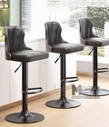 Hình ảnh: CB2266-P | Ghế Bar Tăng Giảm Nệm Simili Lưng Gỗ Hiện Đại Tại