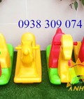 Hình ảnh: Bập bênh cho bé bằng nhựa giá rẻ cho trường mầm non, khu vui chơi