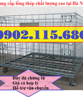 Hình ảnh: Lồng lưới có bánh xe, lồng thép công nghiệp, pallet lưới có bánh xe, lồng thép tĩnh điện, lồng lưới thép 2 tầng, lồng lư