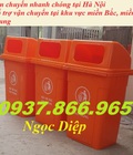 Hình ảnh: Thùng rác nhựa HDPE 90l, thùng rác nhựa nắp hở 90l