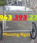Hình ảnh: Xe gom rác inox, xe gom rác đẩy tay, thùng rác inox 3 bánh xe, xe thu gom rác thải
