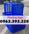 Hình ảnh: Sóng nhựa hở HS004, sọt nhựa đựng hàng cao 31, thùng nhựa rỗng HS004