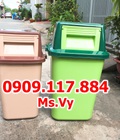 Hình ảnh: Thùng rác nhựa nắp bập bênh