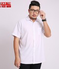 Hình ảnh: Áo sơ Mi Trắng Nam Tay Ngắn size lớn 2XL đến 6XL