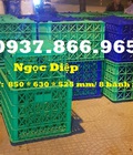 Hình ảnh: Sóng nhựa rỗng HS022, sọt nhựa 8 bánh xe, thùng nhựa rỗng