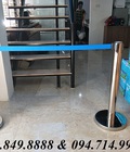 Hình ảnh: Giá bán cột chắn inox dây kéo, dây nhung cao cấp nhất hiện nay Poliva.vn