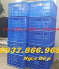 Hình ảnh: Sóng nhựa HS014, sóng nhựa hở, sọt nhựa đứng trái cây