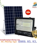 Hình ảnh: Đèn LED Pha Năng Lượng Mặt Trời 100W, đèn chiếu sáng năng lượng mặt trời