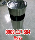 Hình ảnh: Thùng rác inox gạt tàn tròn