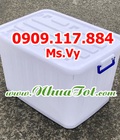 Hình ảnh: Thùng nhựa có nắp đậy , có bánh xe