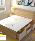 Hình ảnh: Giường ngủ đẹp có ngăn để đồ GCV50