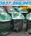 Hình ảnh: ​Thùng rác HDPE cố định chân đạp 60 lít, thùng rác nắp kín 60l