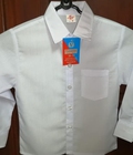 Hình ảnh: Áo sơ mi trắng học sinh nam tay dài size S XL
