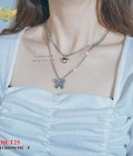 Hình ảnh: Dây chuyền titan 2 tầng mặt tim bướm 25