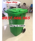 Hình ảnh: Thùng rác nhựa 240 lít, thùng rác ngoài trời, thùng phân loại rác thải 240 lít, thùng rác công cộng