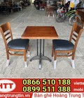 Hình ảnh: Bàn ghế cafe giá rẻ - ghế gỗ nệm đẹp mới 99%