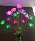 Hình ảnh: Đôi đèn thờ led, đèn thờ điện bình ngọc hoa sen nở nhiều màu