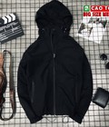 Hình ảnh: Áo Khoác có mũ vải dù cao cấp Màu Đen Big SIze 4Xl 5Xl 6XL
