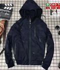 Hình ảnh: Áo Khoác có mũ vải dù cao cấp Xanh Đen Big SIze 4Xl 5Xl 6XL