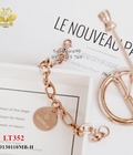 Hình ảnh: Lắc tay titan xích mặt tròn lucebella 352