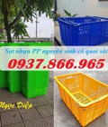 Hình ảnh: Sọt nhựa đựng trái cây, sóng nhựa hở, sọt thanh long, sọt nhựa có quai sắt, sọt nhựa, sóng nhựa quai sắt