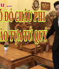 Hình ảnh: Sofa chung cư gỗ Châu Phi, Chạm Đào tựa Tứ Qúy
