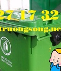Hình ảnh: Xe thu gom rác đẩy tay 660 lít nhựa HDPE giá rẻ bất ngờ