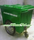 Hình ảnh: Thùng Đựng Rác Composite 660 Lít, 3 Bánh Hơi