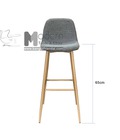 Hình ảnh: Ghế quầy đảo bếp cao 65 thân bọc vải chân sắt sơn hiện đại t