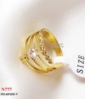 Hình ảnh: Nhẫn tay titan 4 tầng mặt chữ H 777