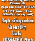 Hình ảnh: Chính chủ cần bán nhà mặt tiền đường tân hải Phường 13 Quận Tân Bình TP HCM
