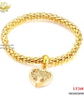 Hình ảnh: Lắc tay titan dây bi mặt tim hình cây 268