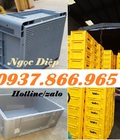 Hình ảnh: Thùng nhựa đặc có lỗ, thùng nhựa đựng hàng, thùng nhựa đựng linh kiện, thùng nhựa đựng dụng cụ