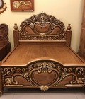 Hình ảnh:  Giường ngủ cổ điển Hoàng Gia hoa hồng Dát Vàng Ý