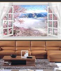 Hình ảnh: Tranh gạch 3D- Tranh phong cảnh cửa sổ 3D trang trí