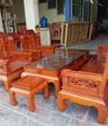 Hình ảnh: Bộ bàn ghế âu á như ý voi tay đặc gỗ hương đá