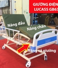 Hình ảnh: Giường y tế nâng đầu, nâng chân và nâng giường chạy điện Lucass GB 63