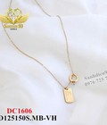 Hình ảnh: Dây chuyền titan mặt chữ nhật mix nhẫn 1606