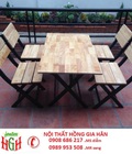 Hình ảnh: Ghế gỗ quán nhậu giá rẻ HGH 