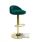 Hình ảnh: Ghế bar tăng giảm màu vàng thân bọc vải nhung hiện đại