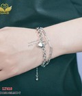 Hình ảnh: Lắc tay titan 2 tầng mặt 1 tim 618