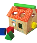 Hình ảnh: Nhà thả khối hình bằng gỗ nhiều màu sắc