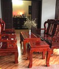 Hình ảnh: Bộ Bàn Ghế Đồng Kỵ Minh Quốc Voi Gỗ Xà Cừ