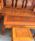 Hình ảnh: Bộ bàn ghế phòng khách trạm voi gỗ lim