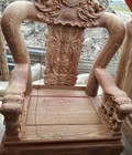Hình ảnh: Bộ Bàn Ghế Minh Quốc Voi Gỗ Hương Vân