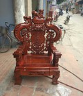 Hình ảnh: Bộ Bàn Ghế Nghê Đỉnh Tay Khuỳnh Gỗ Hương Vân