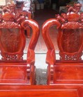 Hình ảnh: Bộ bàn ghế trạm nghê đỉnh gỗ xà cừ