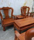 Hình ảnh: Bộ Bàn Ghế Giả Cổ Minh Quốc Triện gỗ hương vân