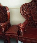 Hình ảnh: Bộ Bàn Ghế Rồng Đỉnh Gỗ Hương Đỏ 2m8